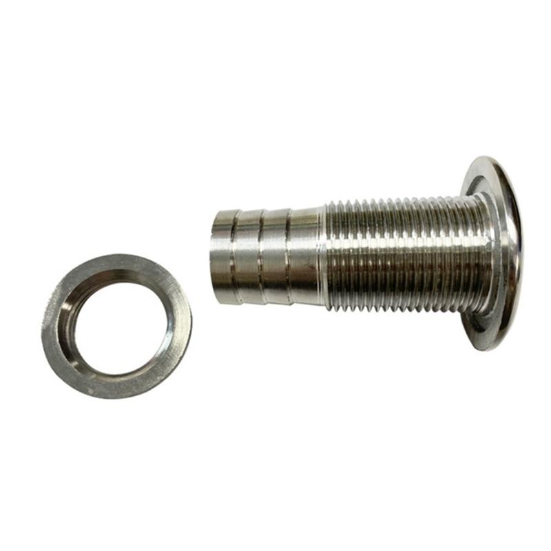 Boat Marine Drain Vent Yacht Water Outlet Port Bilge Drain Vent 316 Stainless Thru-Hull Valve Fitting 1 3/4 3/8 1/2Inch