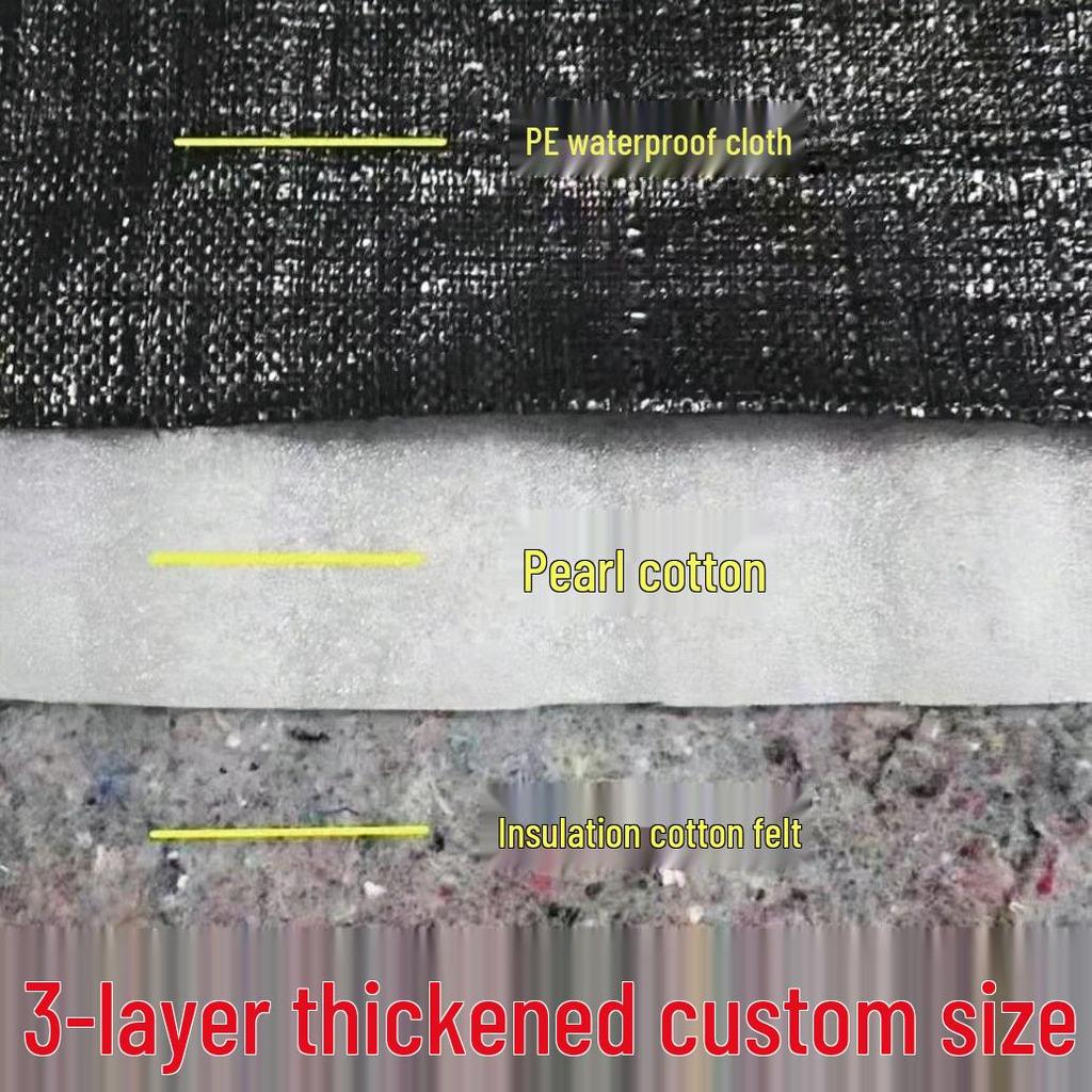 Wasserdichte isolierte Baumwolldecke für Wintergemüse: Dicke, wärmespeichernde, regendichte Gewächshausabdeckung