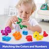 Montessori Burti un Cipari Saskaņošanas Rotaļlietas Mazuļiem Skaitīšana Saskaņošanas Spēles Pirmsskolas Izglītojoša Rotaļlieta Šķirošana Sensoru Komplekts