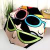 1PC The Powerpuff Girls Umbrella Portable Folding Umbrella Iron Frame Hole Bone Structure Outdoor Home Umbrella A1