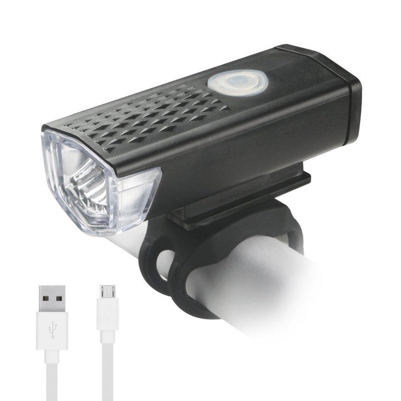 USB Rechargeable LED Bike Headlight - High Brightness for Night Riding