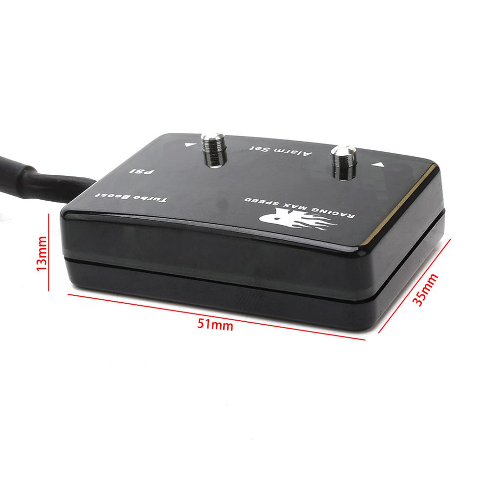 Universal Auto Digital Turbo Boost Gauge Blue LED Display -14~40PSI Pressure Meter IP-TBM-01