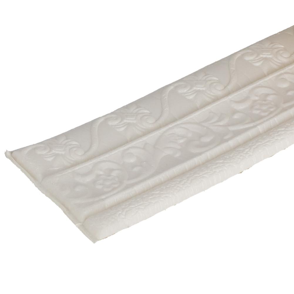 Baseboard Waist Line Wall Sticker Waterproof White