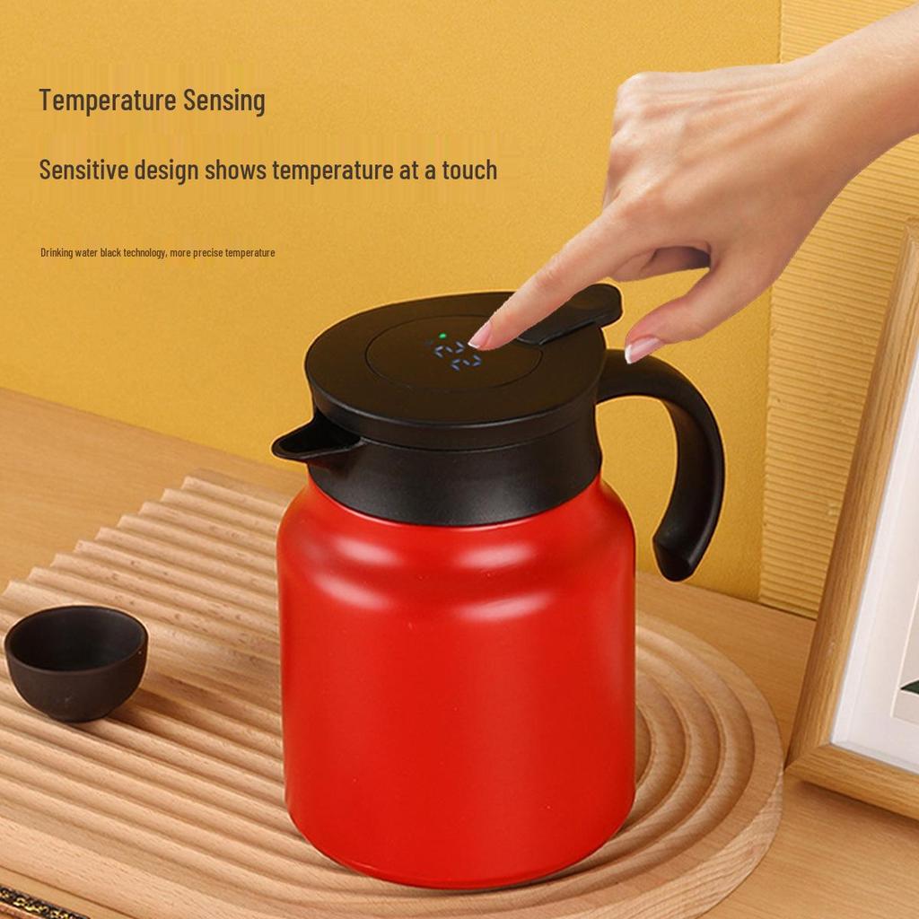 316 Stainless Steel Insulated Stewing Teapot - Large Capacity, Portable Tea & Water Separator.