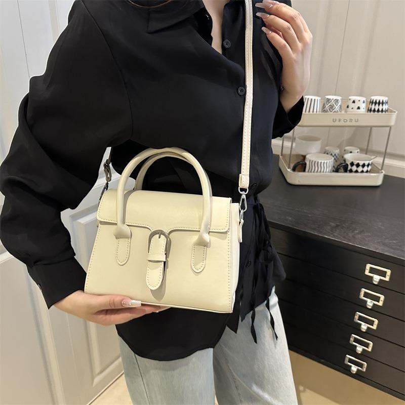 Autumn new personalized simple texture small square bag niche design women's casual shoulder messenger bag