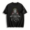 Gothic Style Skull Grim Reaper Print Long Sleeve T-Shirt Pure Cotton T-shirt