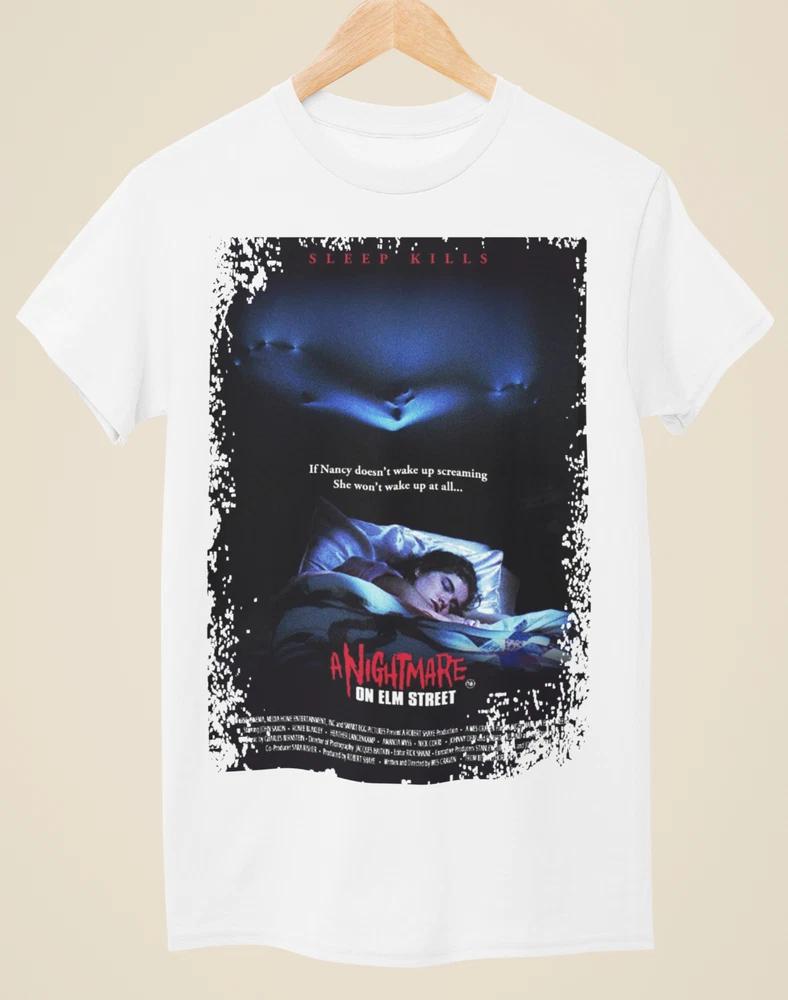 A Nightmare On Elm Street Movie Poster Inspired Unisex White TShirt S