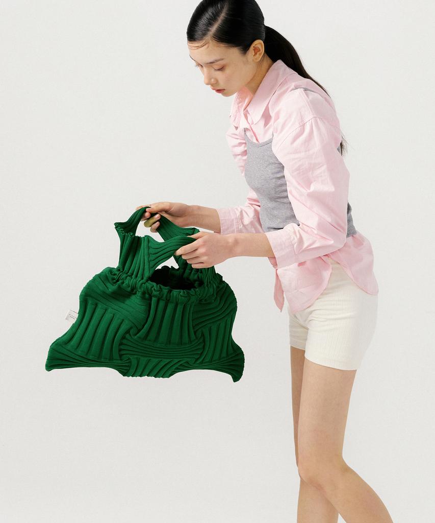 Pleatsmama Big Bow Bag Green