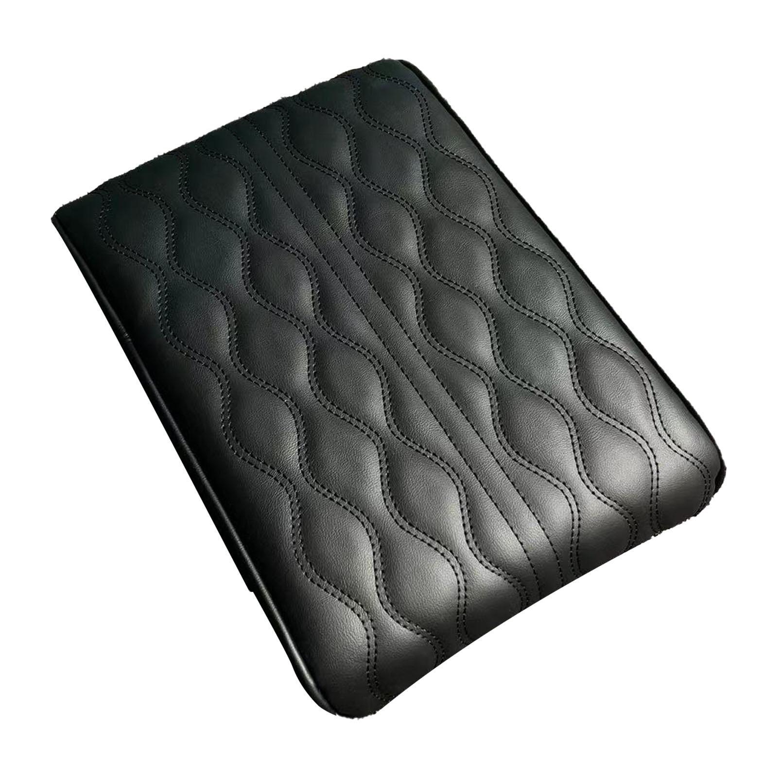 

Armrest Seat Box Cover Comfortable Touch PU Leather Car Center Console Arm Rest Pad Universal for чёрный