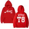 Tate Mcrae T8 Concert 2025 Double Sided print black Hoodies Men women fashion Y2k pullovers Unisex Fleece Long sleeve Sweatshirt