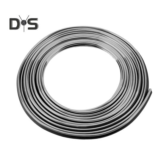 

5 м декоративные полоски для салона автомобиля, гальванические полоски для отделки автомобиля, комплект DIY украшения, гибкие полоски, формование, автостайлинг 5m серебряный