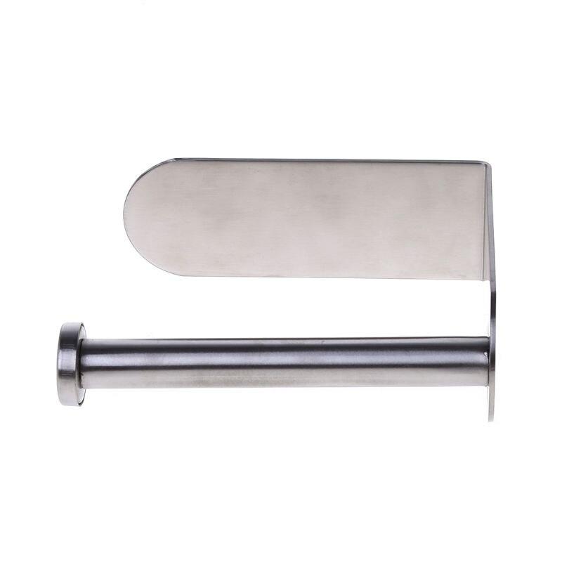 European Style Vertical Towel Hanger Stainless Steel Wall Mounted Toilet Toilet Toilet Paper Storage Roll | Paper Holder (Silver)