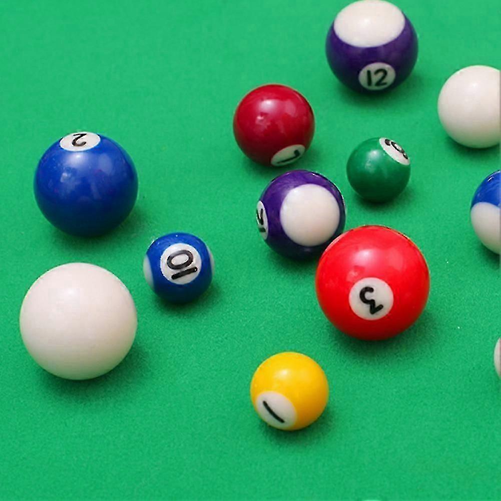 Set de 16 Billes de Billard pour Enfants 25mm Mini Set de Billes de Billard