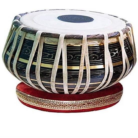 Tabla Drum Set For Beginners And Professionals - 3KG Black Brass Bayan, Sheesham Wood