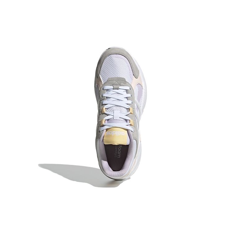 Adidas Neo Crazychaos Shadow Comfortable Mesh Non-Slip Wear-Resistant Breathable Low-Top Casual Running Shoes Women sneaker Gray White Pink FY7828
