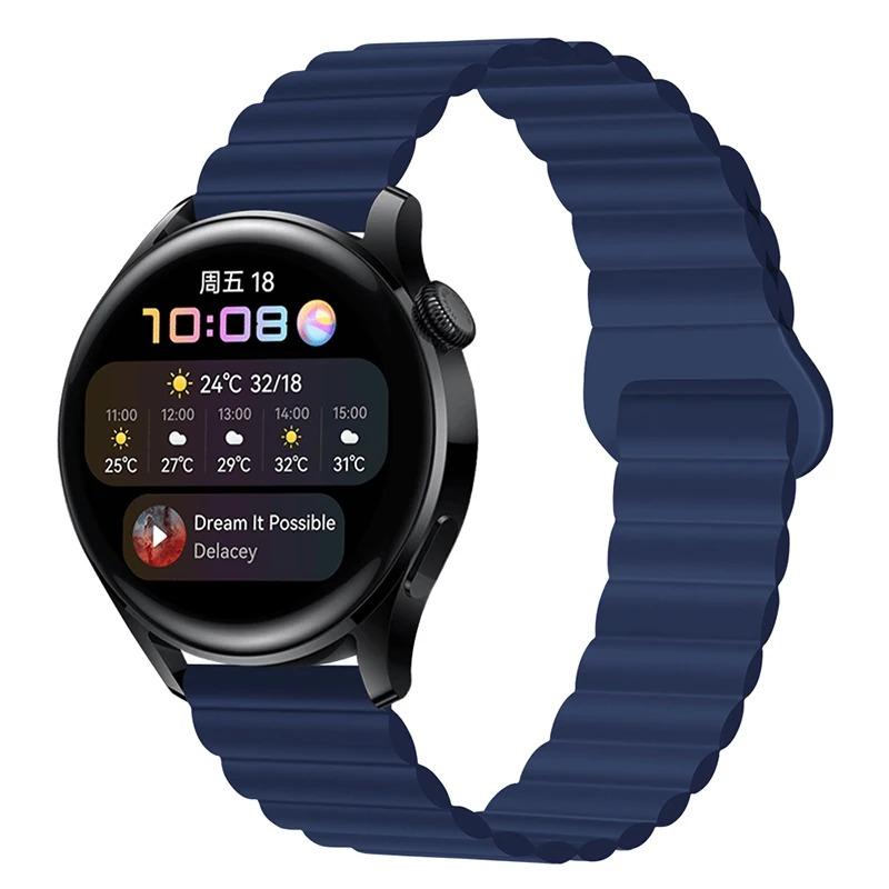 Silicone Strap For Samsung Galaxy watch 6 4 Classic 5 pro 3 Magnetic Loop bracelet HUAWEI GT 2 2e Pro 3 4 20mm 22mm Watch band