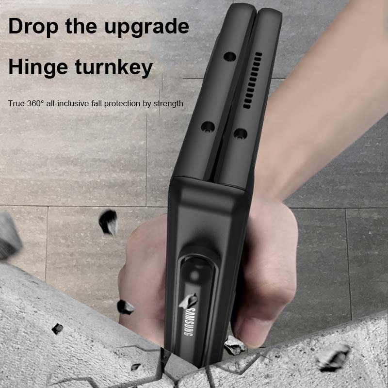 Custodia Porta Penna con Cerniera Magnetica Per Samsung Galaxy Z Fold 4 5g Fold 4 Supporto Stand Custodia Rigida Copertura Slot Laterale per Penna (Nessuna S Pen )