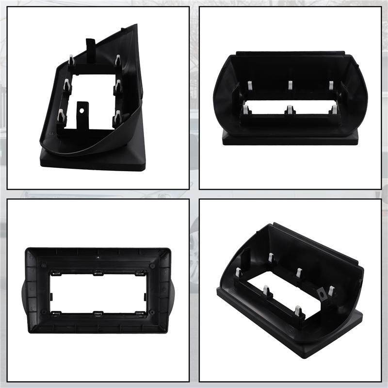 AW-Car Frame Fascia Adapter Android Radio Dash Fitting Panel For Citroen Nemo  Bipper Fiat Fiorino Qubo 2008-2015 чёрный
