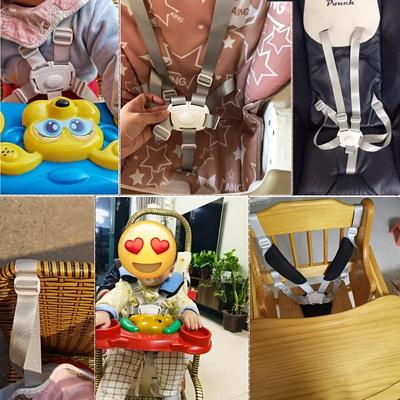 Universal Baby Safety Belt 5 Point Harness Dining Feeding Chair Belts Baby Protection Belt Lunch Seat Car Sleeping Fixed Belt