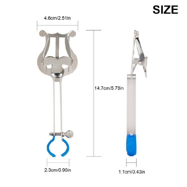 Porta Clip per Spartiti Tromba Leggero Supporto per Musica Morsetto per Lira per Tromba Supporto per Bande Musicali per Esercitarsi Principianti