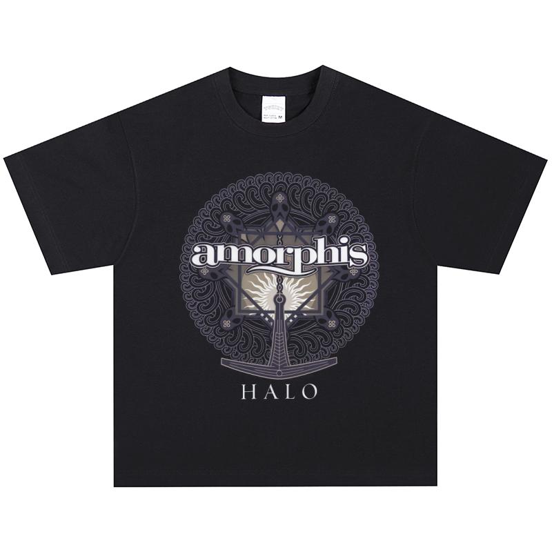 Amorphis T-Shirt, Soft Fabric Casual Daily Wear S
