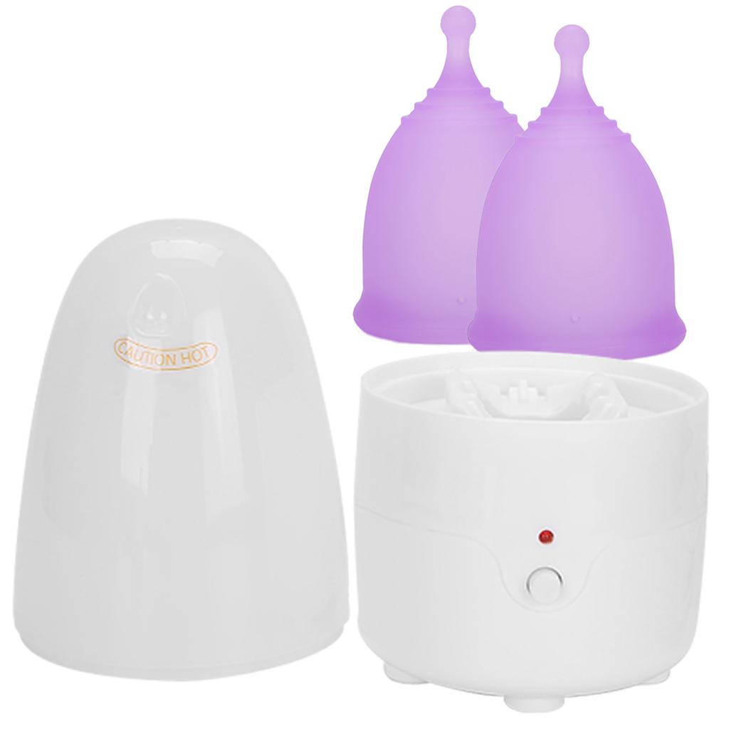 Reusable Female Menstrual Cup Lady Menstrual Cup Cleaner Machine Set (Cleaner Menstrual Cup Purple