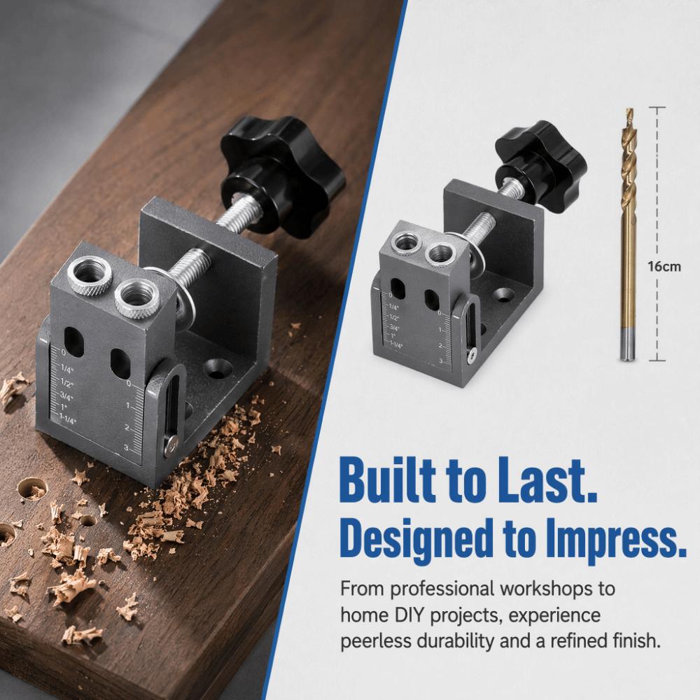 32PCS 15 Degree Oblique Hole Locator Aluminum Alloy Woodworking Hole Punch Kit  Woodworking