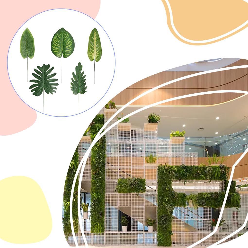 20bags Green Simulated Watermelon Leaves Realistic And Vibrant Artificial Plant Wall For Stunning Flower Arrangements