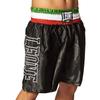 LEONE 1947 Unisex Boxing Shorts BOXING Satin Lightweight Elastic Waist AB733 [ITALY SHORTS] XL/Black [Authentic]