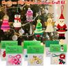 Christmas DIY Button Snowman Craft Kit Handmade Reusable Santa Ornament Set Xmas Tree Hanging Decor Holiday DIY Decoration Kits