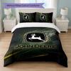 John Deere Print 3Pcs Bedding Set Duvet Cover With Two Pillowcases Soft Bed Linen For Household Bedroom