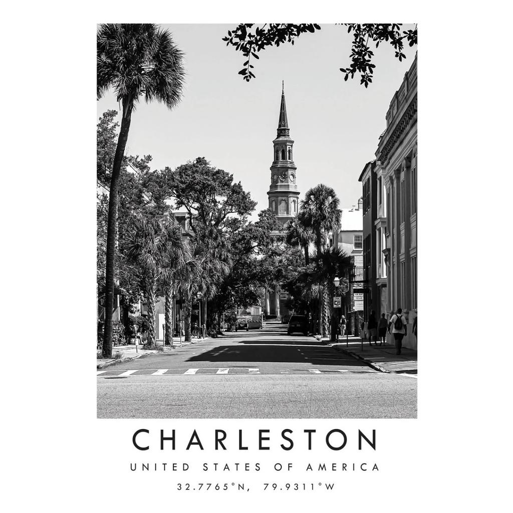 Famous Black and White Cities Verona Rome Punta Cana Florence Berlin Poster Travel Wall Art Canvas Painting Prints Home Decor