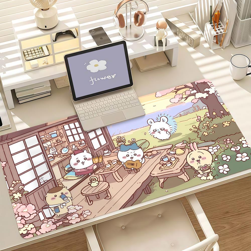 Anime Karton C-Chiikawa-S Mauspads Anti-Rutsch-Gummikante Verriegelt Verdickt Laptop Gaming Schreibtischmatte