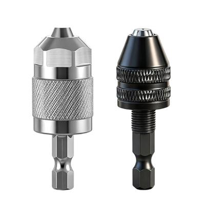 Pneumatic Drill 3 Jaw Chuck Hexagonal Shank Quick Tool Less Installation Metal Construction Precise Grip for Craftsmen
