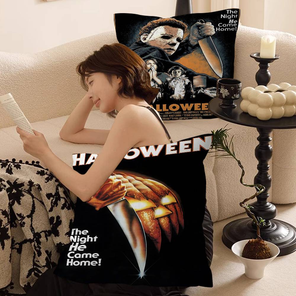 Classic Horror Movies Halloween Pillow Anime Pillow Sofa Bed Head Pillow Cover Cushion Cover 45X45 Cm Fashion