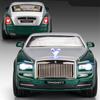 1/22 Legering Bilmodell Leksaker Rolls Royce Wraith Signage Lyx Diecast Metal Model Collection Simulering Ljud Ljus Barn Presenter
