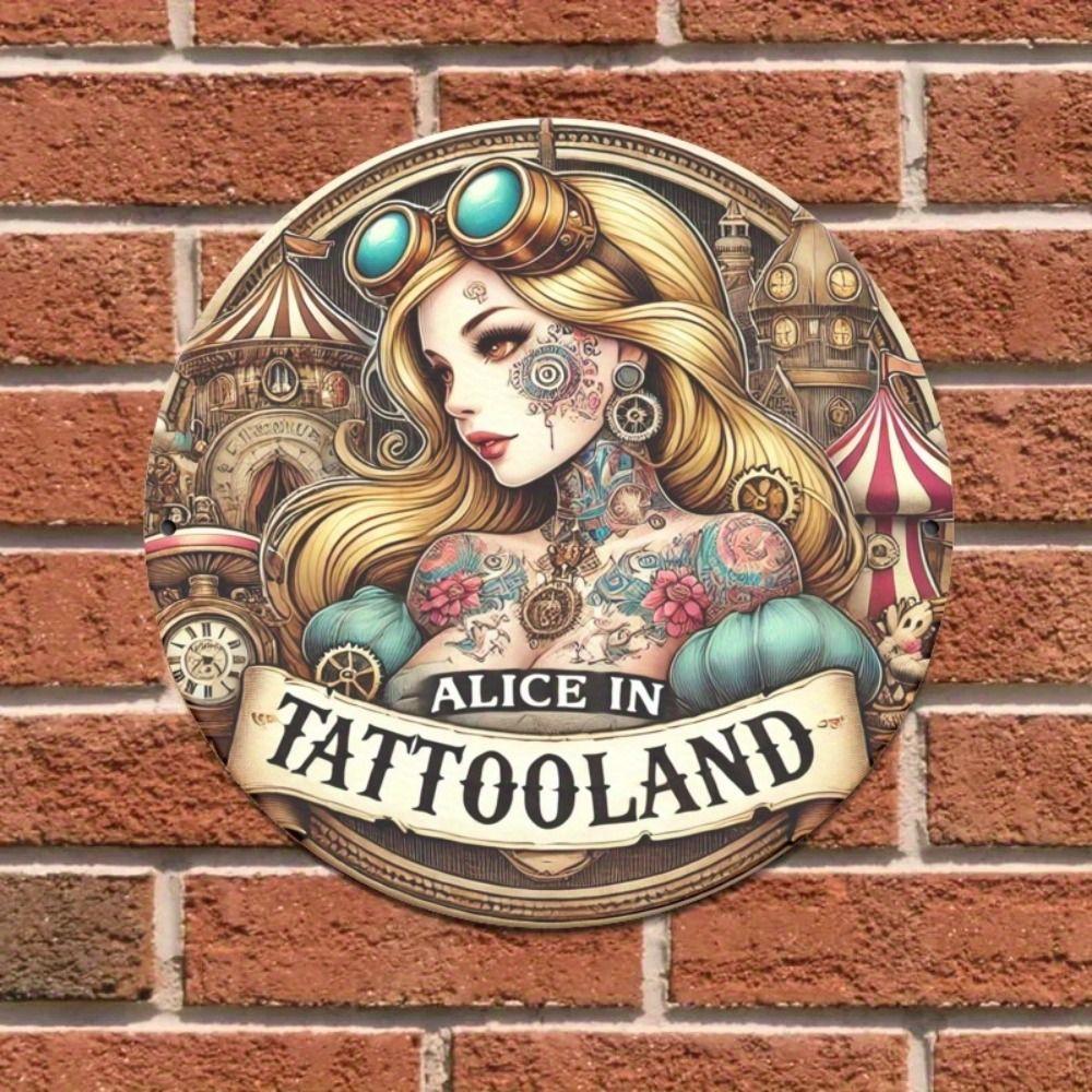 2D Flat Metal Wall Sign Decor