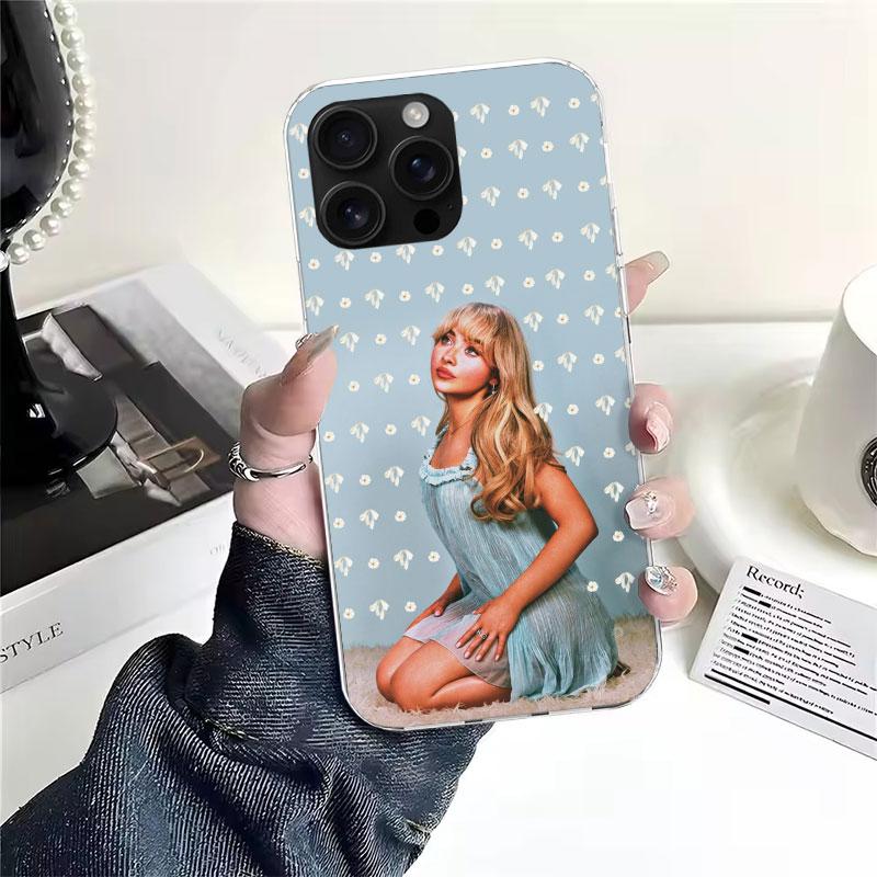 CR66 S-Sabrina C-Carpenter Soft Phone Case For IPhone 11 17 Air 16E 16 Pro Max 15 + 14 Plus 13 Mini 12 Apple 7 SE 8 Fundas Coque