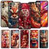 Phone Case Cover for Samsung Galaxy S26 S25 S24 S23 S22 S20 S21 FE Ultra Plus S25 Edge 5G Soft TPU Capas Cartoon Dragon Fundas
