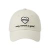 Emis HEART Crest BALL CAP-CREAM
