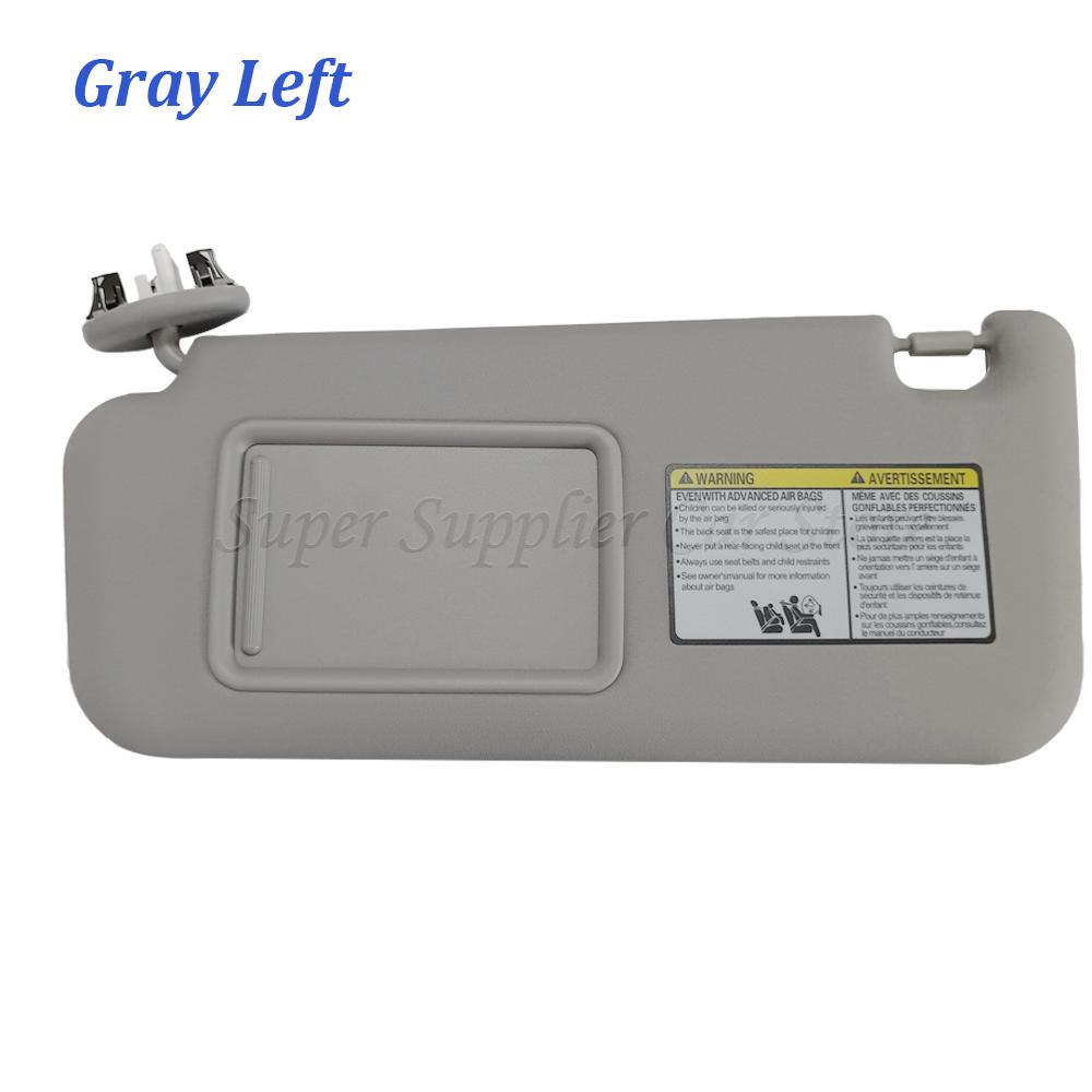 1PC New Left Or Right Side Car Sun Visor For Toyota RAV4 2006 2007 2008 2009 2010 2011 2012 2013 74320-42501-B2 74310-42451-A1 Gray Left