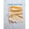 Used Monogram Silk Scarf Yellow Made In Italy Elegant Same-day Shipping