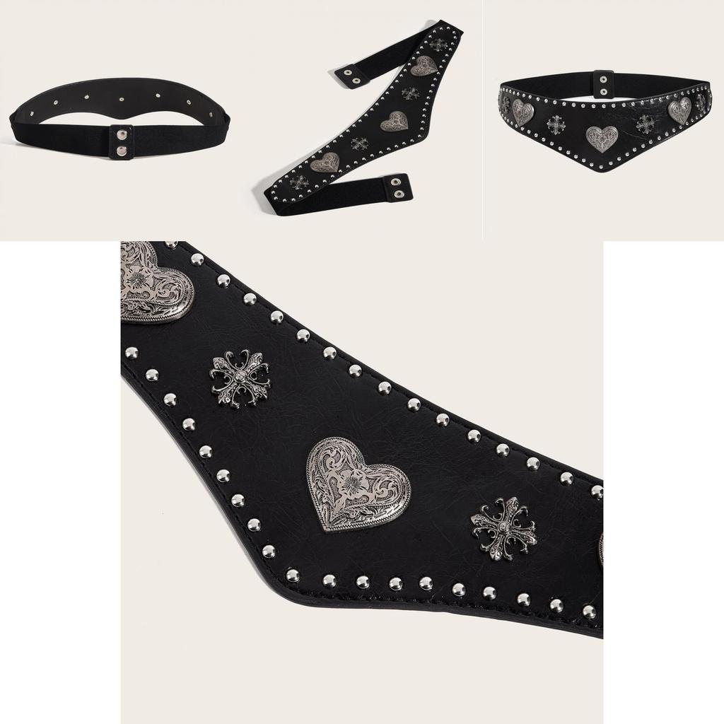 Elegant Leather Waist Accessory With Metal Buckle For Womens Vintage And Retro Outfit