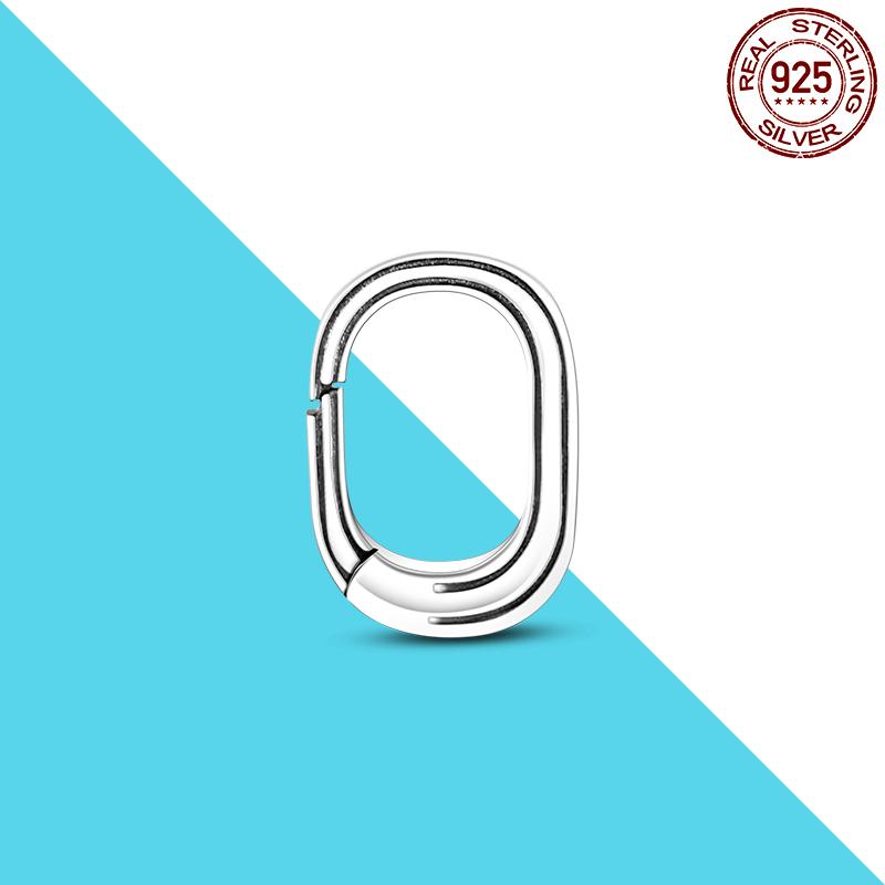 925 Silver Me Series Eye Medallion Pendant Charms for Bracelet Necklace DIY Link Earring Styling Two-ring Connector Jewelry