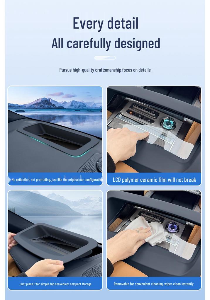 Zeekr 9X HUD Dustproof Protective Cover - Car Interior Decoration Accessory
