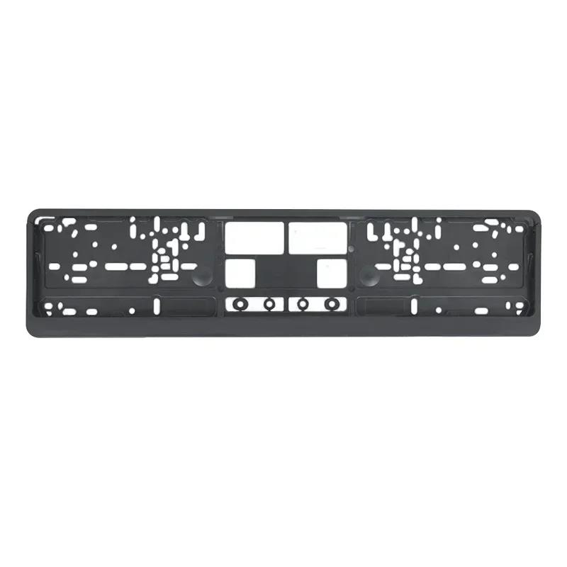 1/2Pcs Car Licence Plate Bracket Black Number Plate Holder EU Standard License Plate Frame Cover Anti-corrosion Auto Accessories License Plate Covers