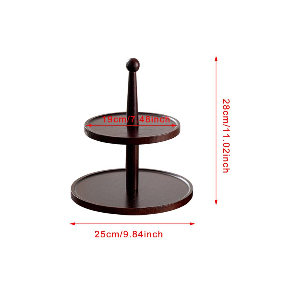 2/3 Tier Wood Round Cupcake Stand Clear Birthday Cupcake Stand Holder Dessert Display for Wedding Birthday Christmas Party