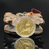 Coin Decoration Keychain 2026 Zodiac Horse Gold Color Commemorative Medal Year Of The Horse Small Gift Metal Crafts Souvenir
