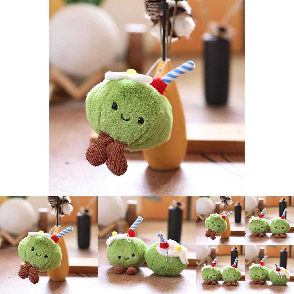 Cuddly Coconut Plush Keychain With Soft Fabric For Kids And Collectors