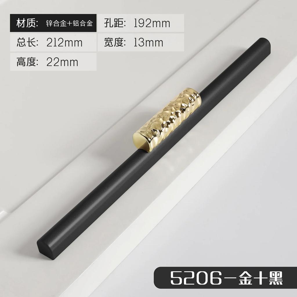 Schwarz und Gold Kreativ Nordisch Kleiderschrank Türgriff Schublade Schrank Weinschrank Möbelbeschläge Türgriff